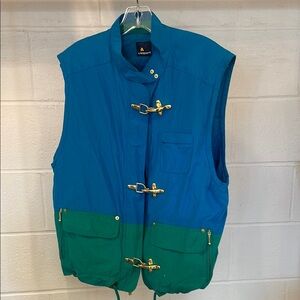 Vintage Liz Sport Vest with Gold Buckles